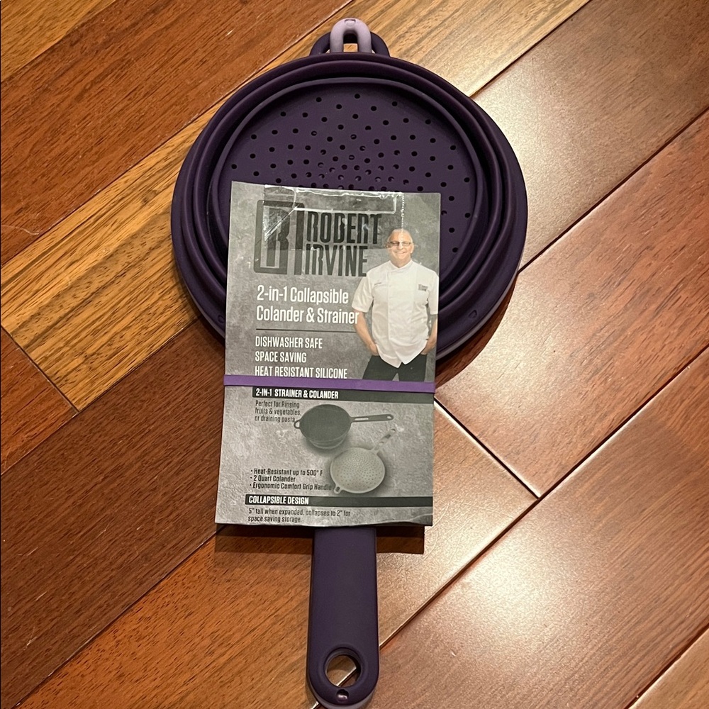 Robert Irvine 2-in-1 Collapsible Colander & Strainer